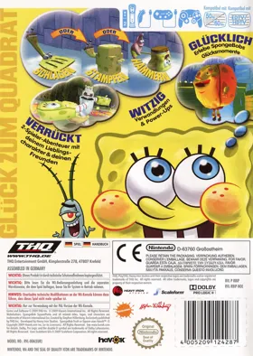 SpongeBob's Truth or Square box cover back